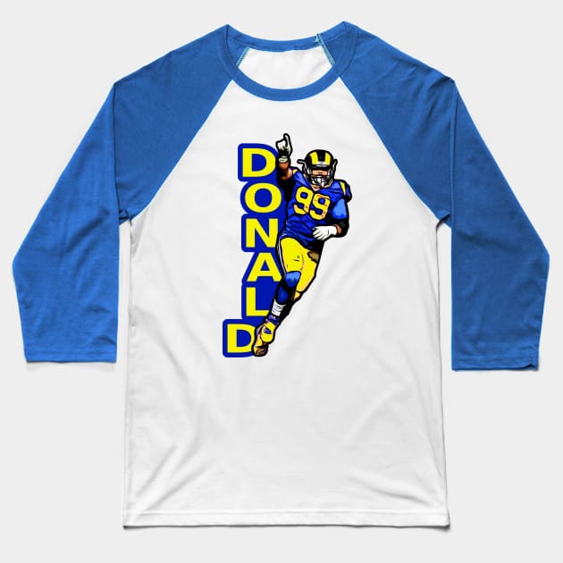 Rams Donald 99 Baseball T-Shirt by Gamers Gear